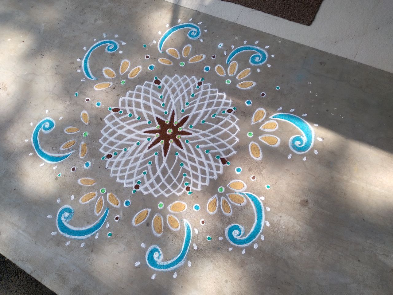 Bodenmalerei Eingang